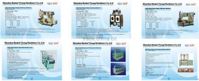 Industrial stitching machine for making nylon zipper