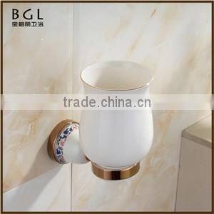 11750-brg high demand products zinc alloy gold bathroom accessory toilet brush holder