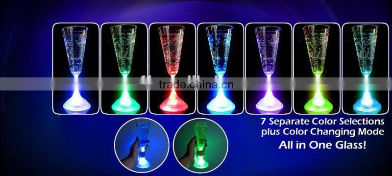 Plastic Color Changing Bullet LED Shot Glass