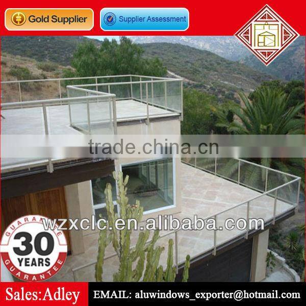 2014 hot sale aluminum glass fence
