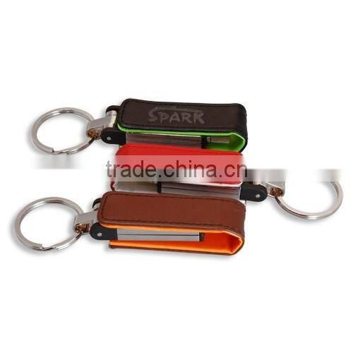 promotional bulk factory direct selling earrings usb flash drive Brand Custom Leather Can be printed logo