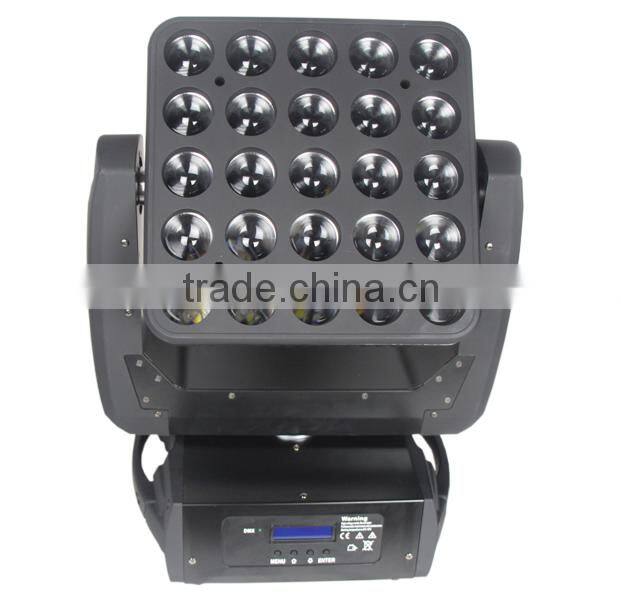 Alibaba China dj equipment 25x12w rgbw led matrix moving head lights