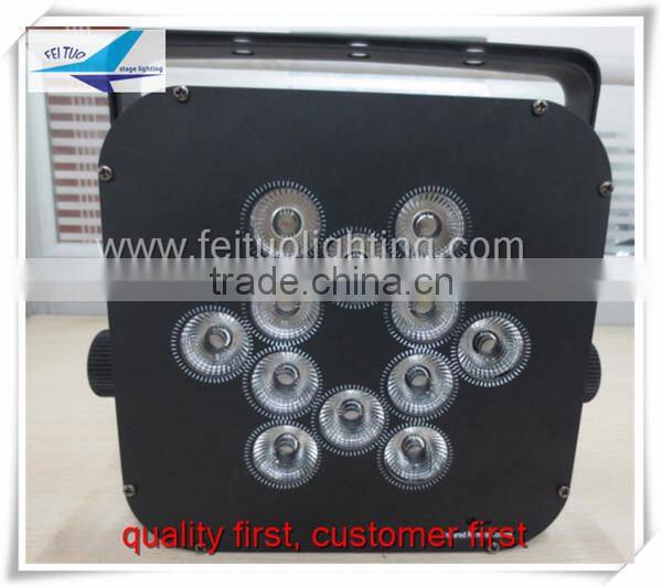 4IN1 12pcs 10w RGBW wireless flat led par light