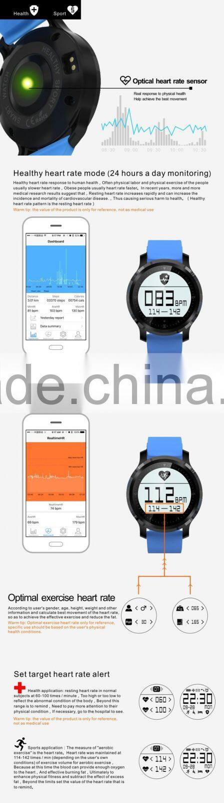 High quality bluetooth cheap smart watch with android