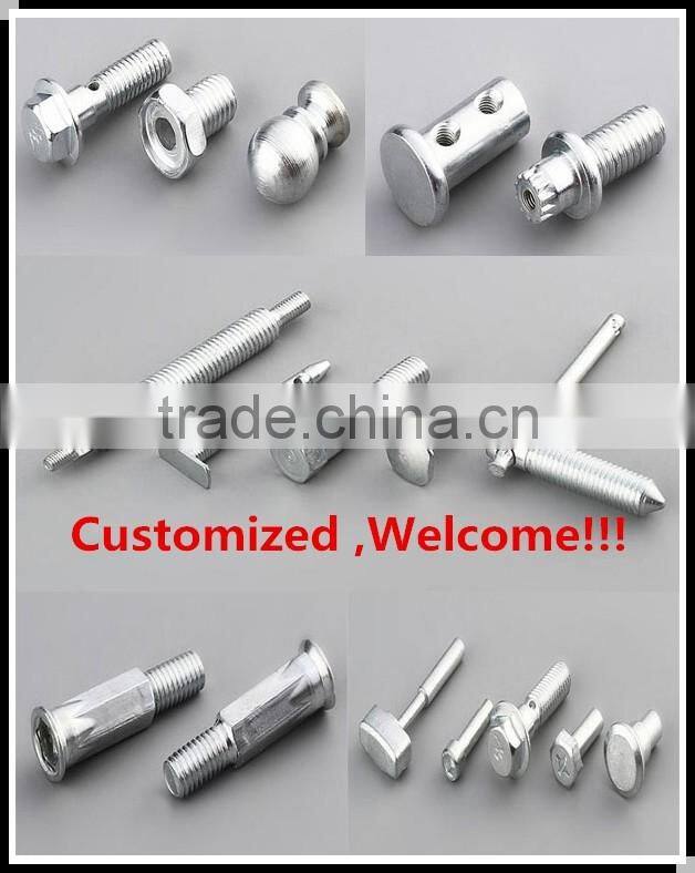 customized outside threads and inside threads screw/bolt