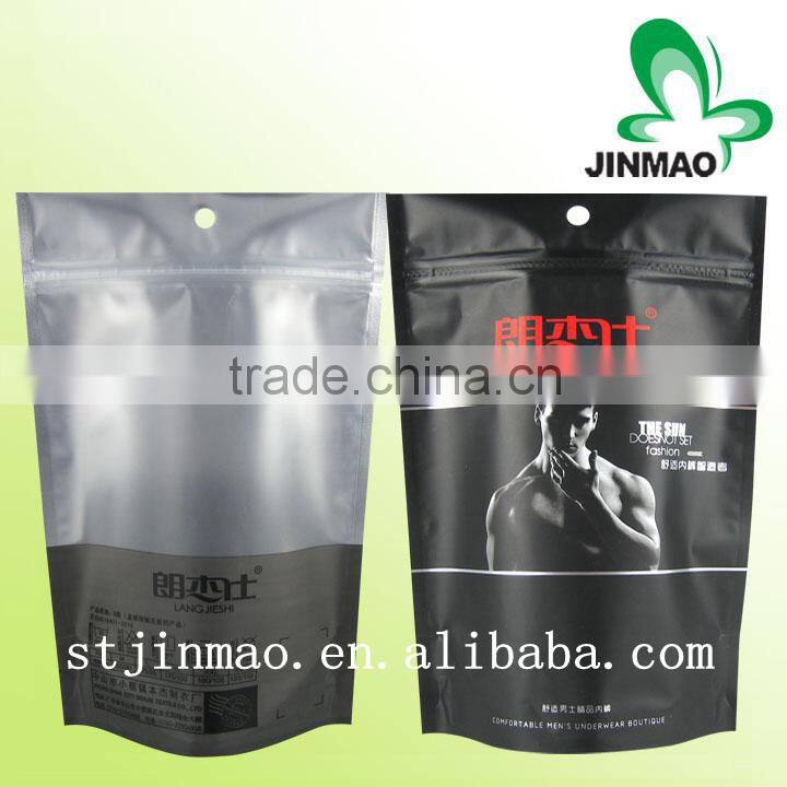 Packing plastic bag for clothes with printing