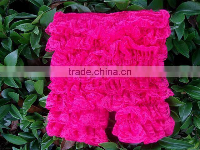 baby clothes kids ruffle shorts lace shorts wholesale baby shorts infant toddler clothes pants baby lace short pants hot pink