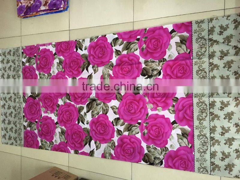 100% brushed polyester printed fabric for making bed sheets