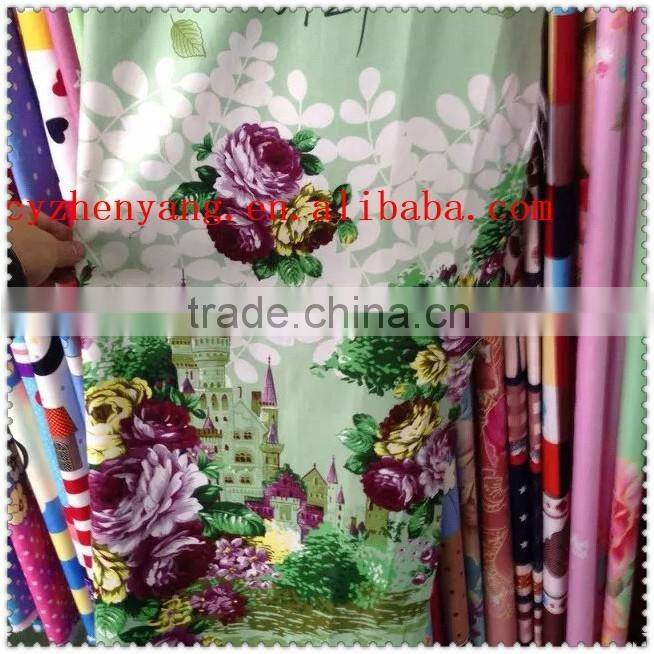 2016 High quality fabric 100% polyester fabric printing bedding home textile fabric
