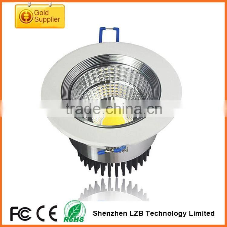 High quality chip Dimmable LED ceiling downlight 100lm/w 3"/4"/6"/8" IP40 SMD/COB LED recessed downlight