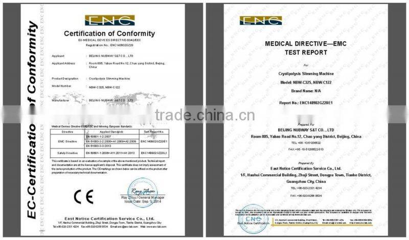 New designed slimming product with lowest price cryolipolysis antifreeze pad