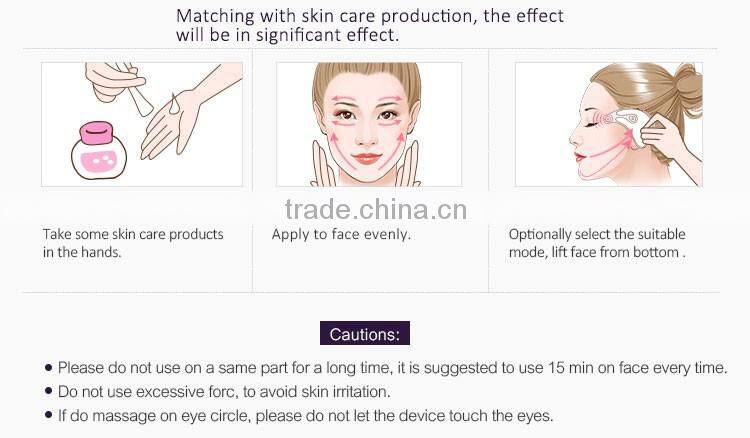 Health Care Beauty Product Skin Tightening Handheld Therapy Face Lift Massager Galvanic Wrinkle Removal Facial Device