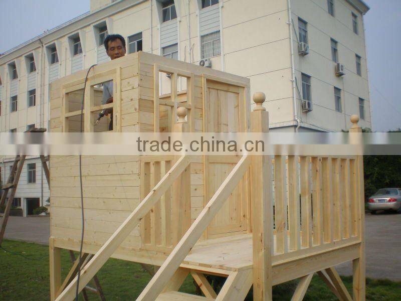 Economical Children Outdoor Wooden Playhouse with Stairs