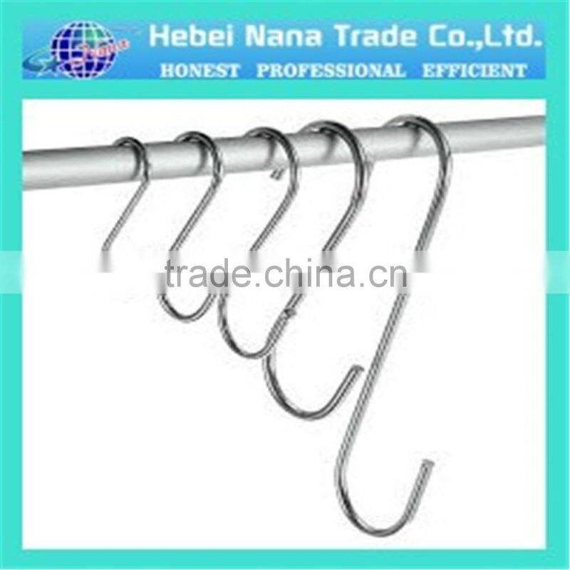 Metal stainless steel S hook for hanger