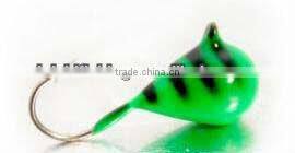 Multicolor Rain Drop Series Tungsten ice fishing jigs
