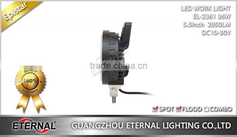 36W 5.5" car led work light super bright automotive vehicles off road equipment portable led lamp
