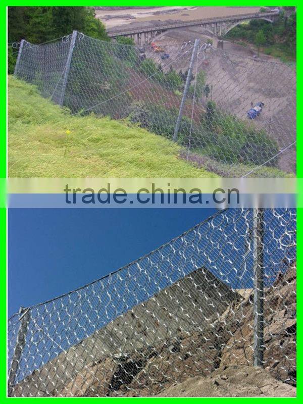 High-strength steel slope protection nets