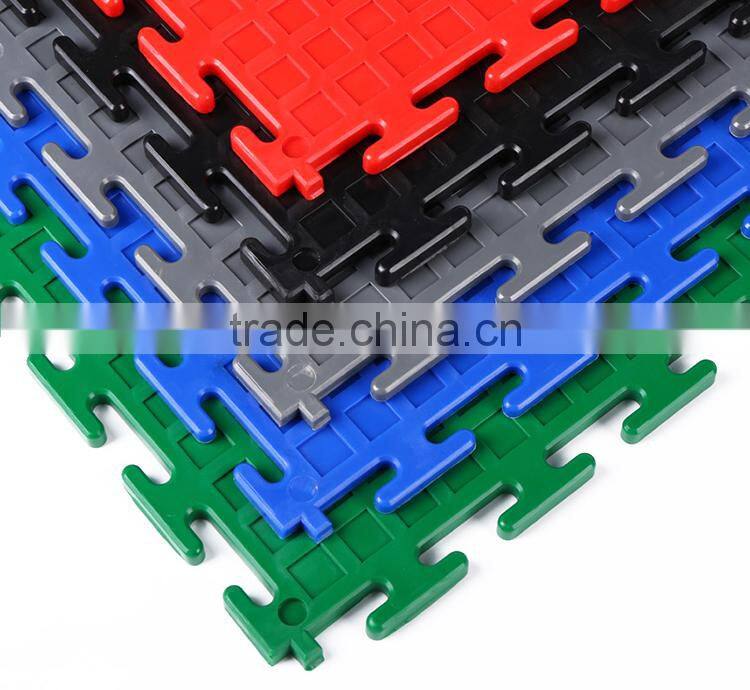Easy installation PVC interlocking tiles for workshops