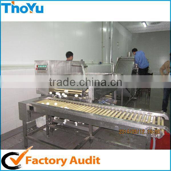 Automatic quail egg production line, quail egg boiler and peeler machine