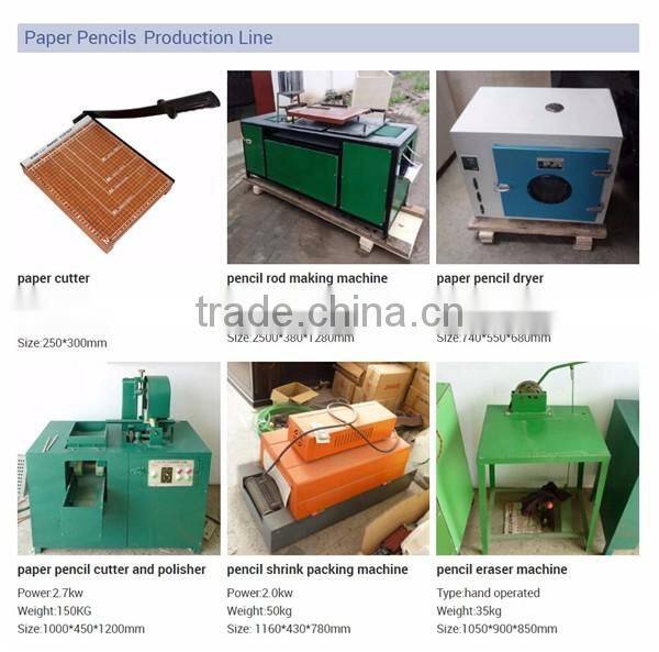 Professional waste paper pencil making machine line
