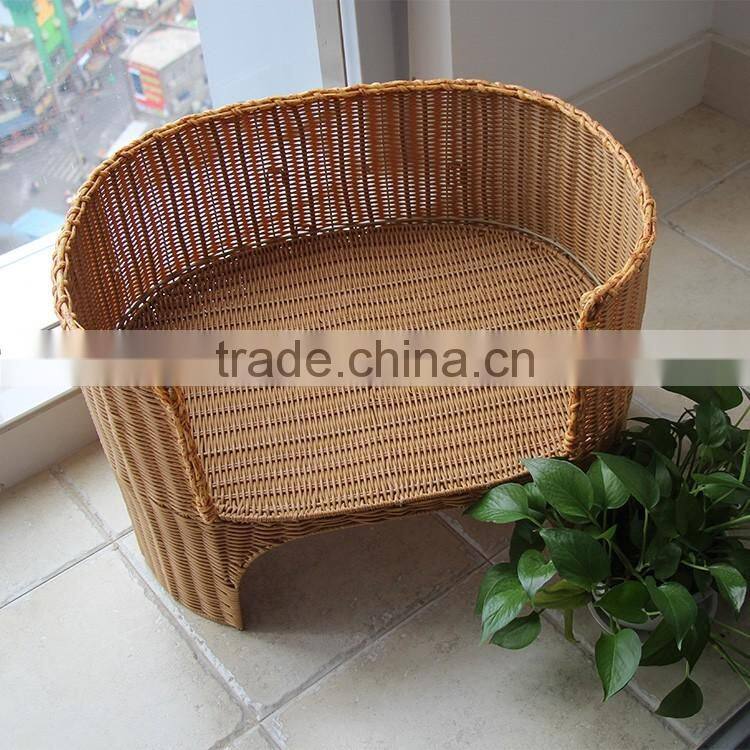 S&D supplaier plastic hand woven pet house/dog bed