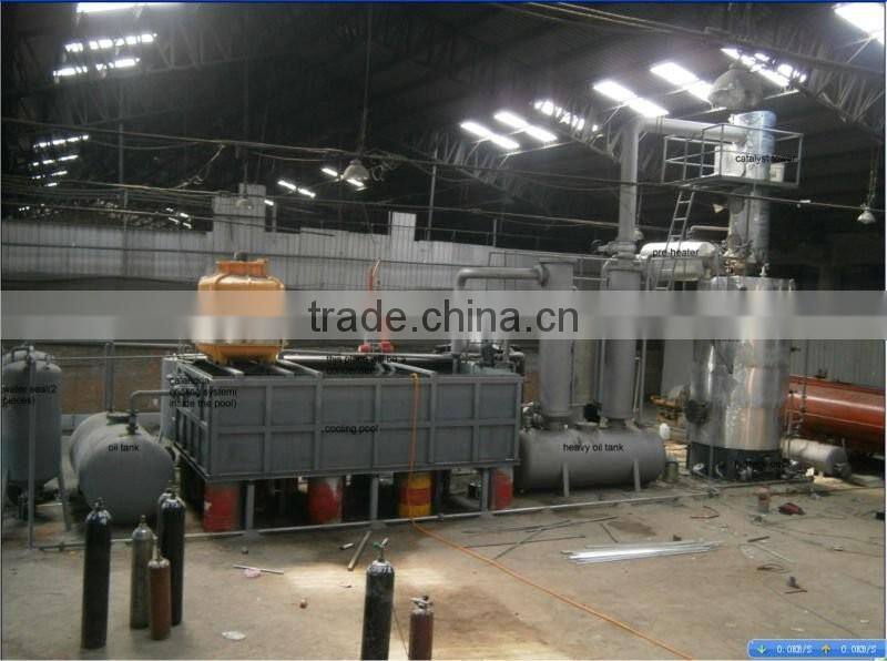 10tpd New generation pyrolysis oil refining plant with oil filter change black oil to yellow diesel