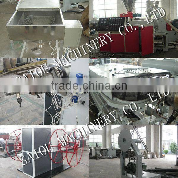 PE, PVC Single Wall Corrugated Pipe Extrusion Line