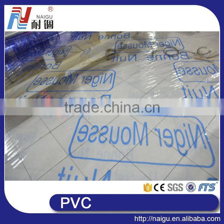 big size soft mattress PVC packing film with logo