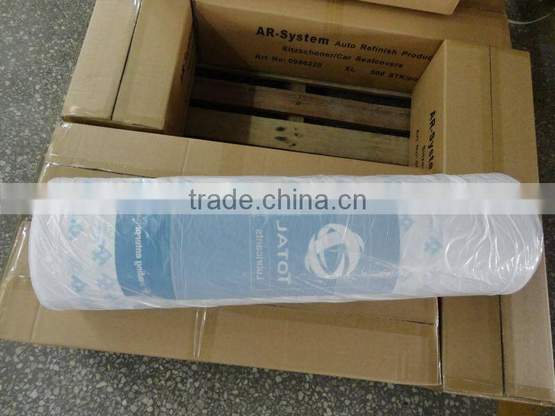 Qingdao professional disposable ivory plastic car seat cover set
