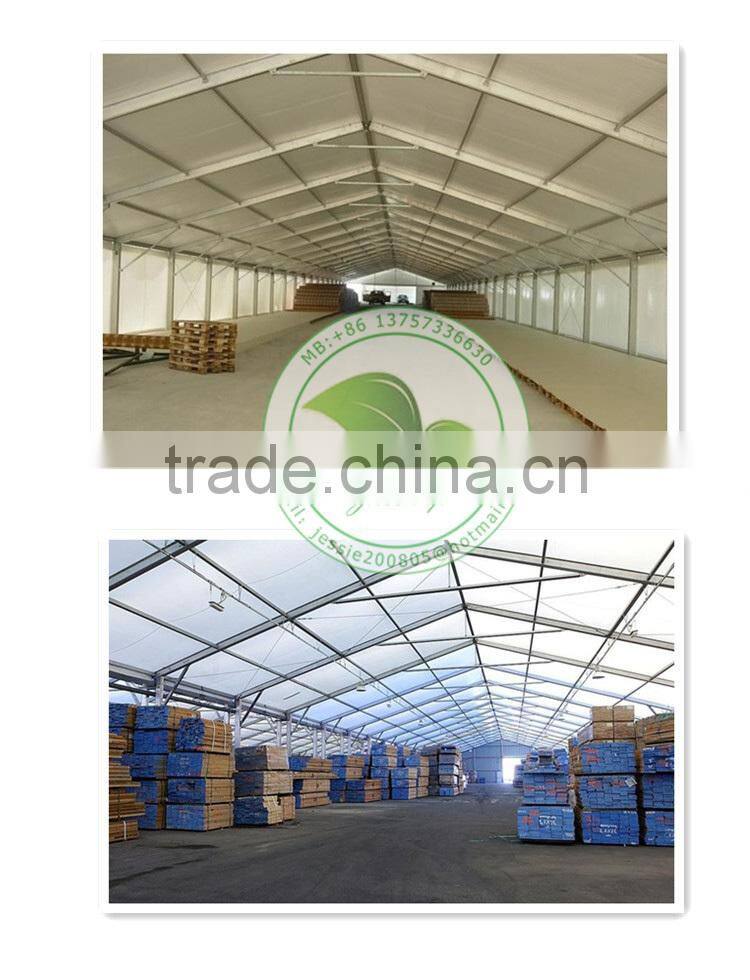 Huge Low Cost UV Protection White PVC Tarpaulin Storage Shed