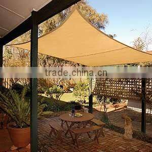100% HDPE net UV Block breathable fabric Rectangle Shade Sail