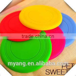 Wholesale Soft & BPA free Frisbee Bite Resistant Pet Silicone Pet Flying Disc ,Harmless Pet Fris