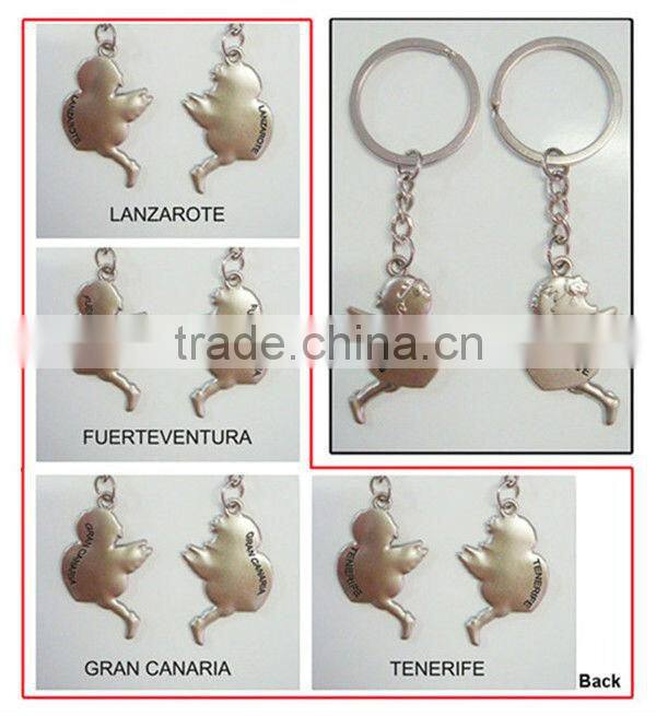 Love promotion metal key chain