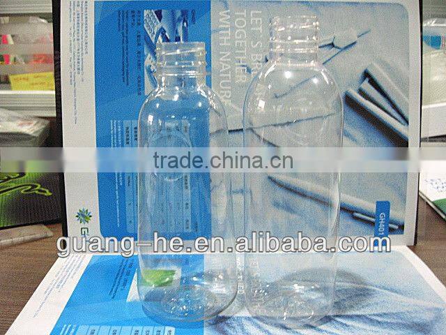 350ml biodegradable clearly pla liquor bottle/polylactide plastic mineral pla water bottle