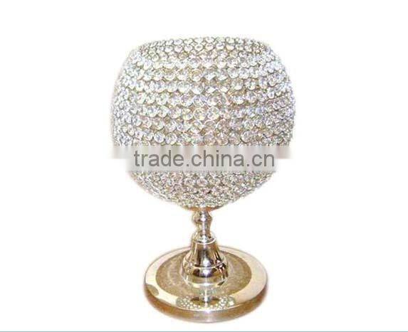 crystal ball centerpiece/ crystal centerpiece/ wedding table centerpiece