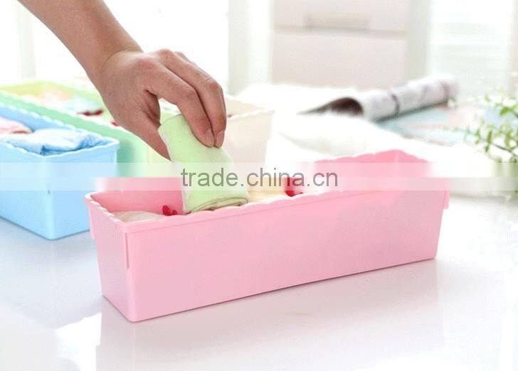 N506 3/5 Grid Home Organization Storage Box Household Plastic Storage Box