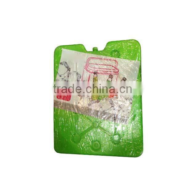 Square shaped plastic ice pack