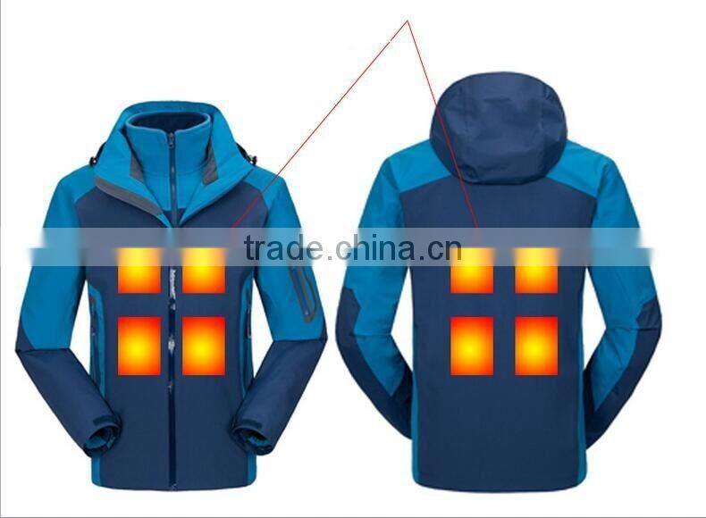 Intelligent Heating Clothes Multifunctional GPS Mobile Remote Control Insulation Heating Outdoor Sportswear Ski Climbing Wear