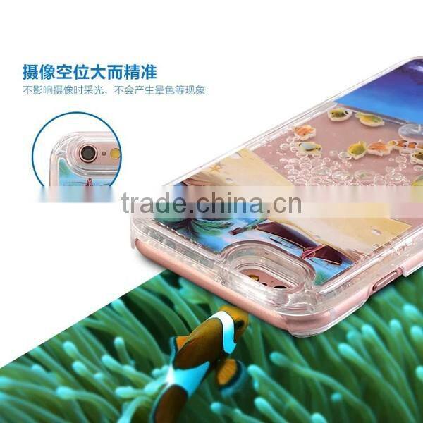 Quicksand aquarium fish PC phone case for iphone 6/6plus
