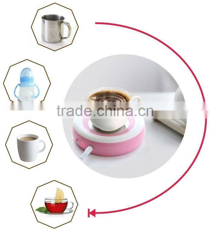Supply fashion USB electric heating keep warm dish --red