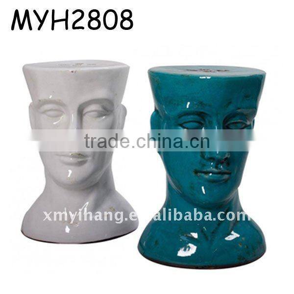 Personalized Mini Ceramic Decorative Skull Head