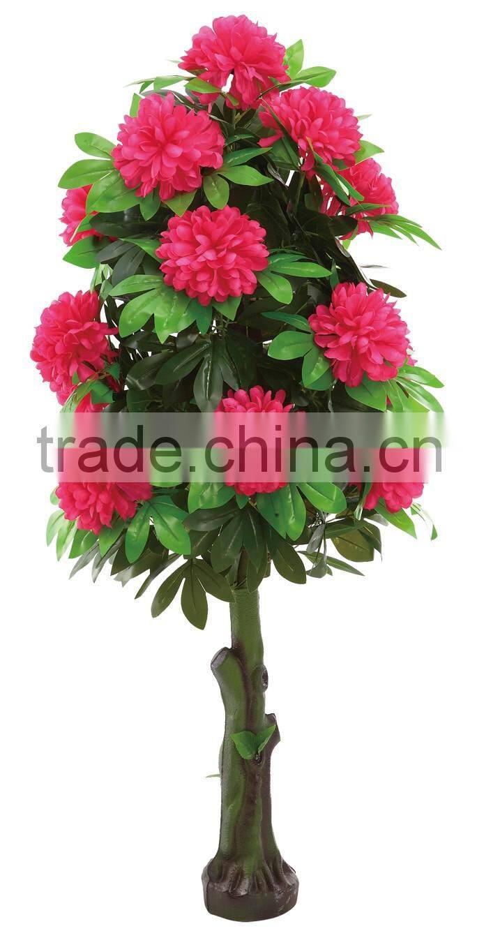 HX0101032 artificial peony silk flowers trees for decoration