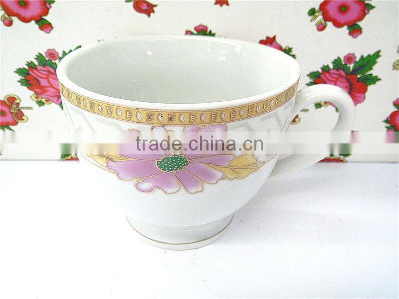 Flower Porcelain Ceramic tea cup and saucer set