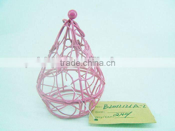 Wire Chocolate gif packaging box with round bottom for Christmas decor