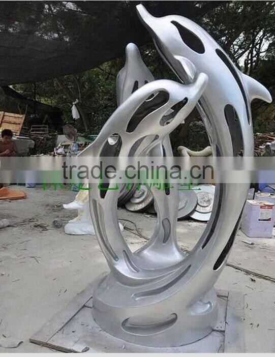 Abstract Theme Stainless Steel Garden Statue Sculpture for Plaza use