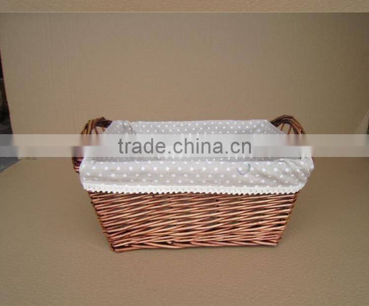 2015 hot sell 100% handmade wicker basket