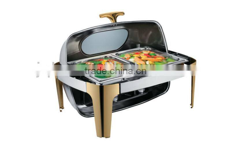 Golden Palted High Quality stainless steel chafing dishes for catering equipment