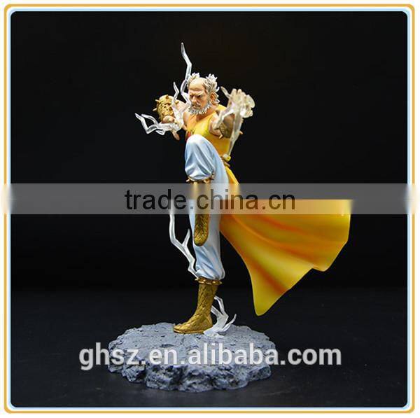 Custom plastic ancient statue hand paint craft pvc fighter figurine manufaturer