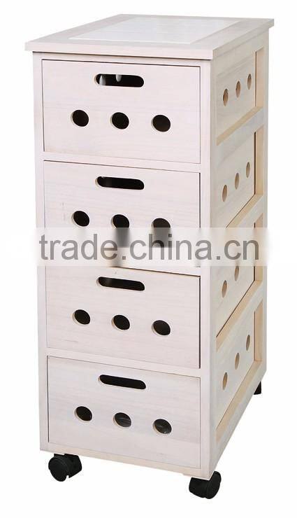 New style high quality and good price wooden cabinet with wheels