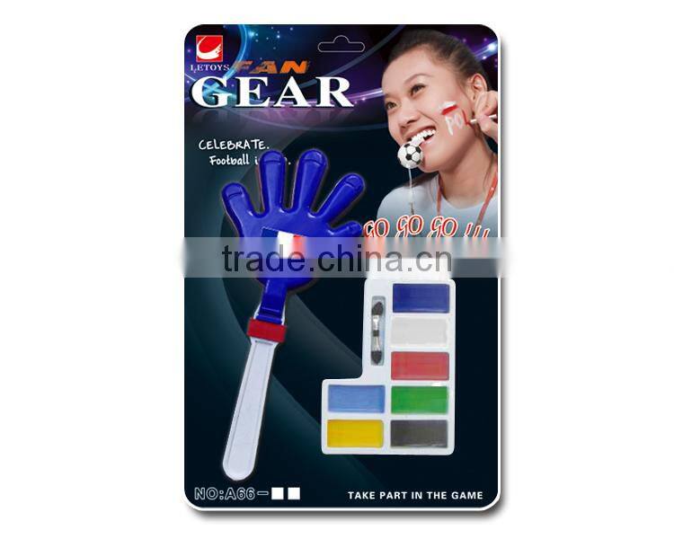 2016 Euro Cup football fans handclapper cheering set/ fan gears / soccer fans noise maker kit